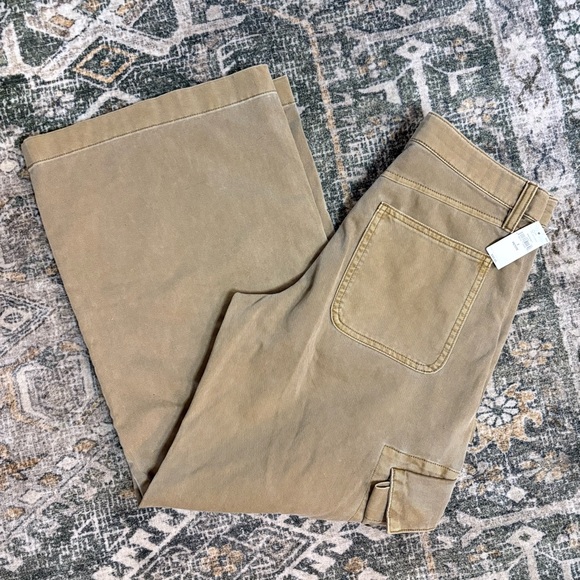 NWT Gap Women's  Baggy Cargo Khaki Pants Tan Cargo Pants Size 2 Petite - Picture 12 of 16